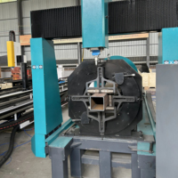 Découpeuse de tuyau de plasma de CNC de 5 axes pour le mandrin 500mm 800mm de tube en métal