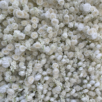 Mur de fleurs artificielles 5D IFG Fullest, taille 8*9 pieds, enroulable, pour décoration de mariage, Noël, Thanksgiving et Pâques - Vente flash
