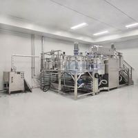 Homogénéisateur de crème cosmétique à double cylindre hydraulique, mélangeur émulsifiant sous vide, machine à double enveloppe en acier inoxydable