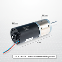 CDM BL4260I-GB 42mm Mikro Bürstenloser DC-Getriebemotor mit Integriertem Treiber Geräuscharm für AGV & Medizinische Geräte