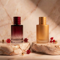 Flacon de parfum en verre de luxe personnalisable Anding, cylindrique, vide, 50 ml, 100 ml, avec pompe, Botella De Perfume