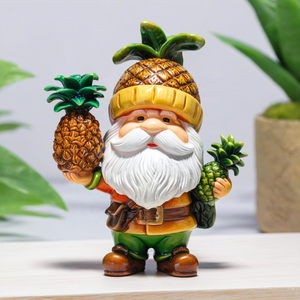 Figura de Gnomo de Jardín Hecha a Mano en Resina, Pintada a Mano, Gnomo de Jardín Solar con Letrero de Bienvenida, Decoración de Jardín - Product Image 4