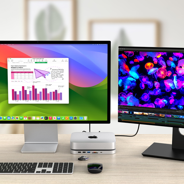 2024 M1/M2 Mac Mini Hub with Ssd Enclosure   M.2 10Gbps HDMI 4K60HZ