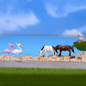 Miniaturas de Caballos Simulados para Decoración de Paisajes de Praderas, Adornos de Escritorio con Figuras de Animales Pequeños, Accesorios para Manualidades - Product Image 4