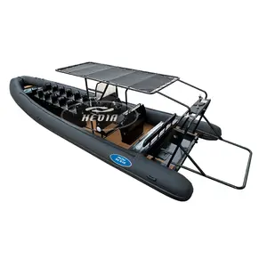9.6m Orca Hypalon Aluminum Hull RIB Inflatable Boat Barca In Alluminio Sport Yacht