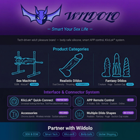 Wildolo Kliclok Glow in the Dark Fantasy Knot Dildo Silicone Suction Cup Anal Dildo Waterproof Sex Machine Compatible Wholesale