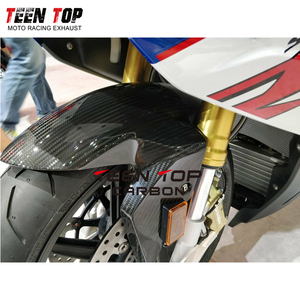 Piezas de motocicleta de fibra de carbono de alta calidad TEENTOP, guardabarros delantero de fibra de carbono brillante de sarga 3K para <span class=keywords><strong>S1000RR</strong></span> /S1000R /HP4 S1000XR - Product Image 6