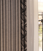 Persianas de ventana con cuentas de estilo de granja personalizadas, persianas de ventana grandes, cortinas, hoteles, hospitales, función opaca tejida