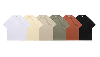 Vente en gros – T-shirt décontracté pour homme à col rond, personnalisable, 260g, 100% coton, tricoté, manches courtes, anti-plis, respirant, écologique