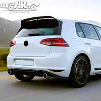 Extension de spoiler de voiture HS, style Clubsport, en carbone, pour Volkswagen Golf 7 7.5 GTI R