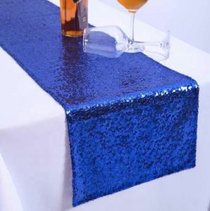 Rose <span class=keywords><strong>Gold</strong></span> Sequin <span class=keywords><strong>Table</strong></span> <span class=keywords><strong>Runner</strong></span> 2019 100% โพลีเอสเตอร์ตารางการรับประทานอาหารขายส่งโรงแรมหรูที่กำหนดเอง <span class=keywords><strong>Runner</strong></span> ตารางผ้า - Product Image 6