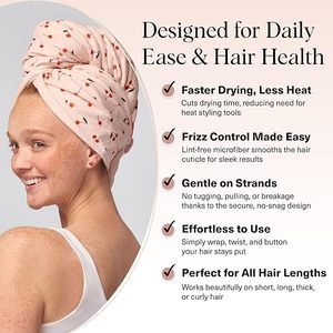 <span class=keywords><strong>Serviette</strong></span> de séchage pour cheveux en microfibre personnalisée, légère, idéale pour les voyages, séchage rapide - Product Image 4