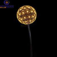 Lampe de pissenlit à LED en blanc chaud étanche IP65 Eclairage décoratif extérieur en métal