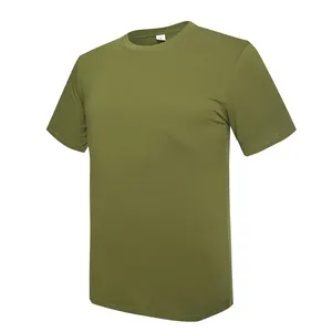 Uniforme d'entraînement en plein air respirant personnalisé t-shirt tactique marron jessey