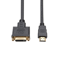 Kabel DVI ke H berlapis emas, kecepatan tinggi kabel ekstensi Monitor komputer PC