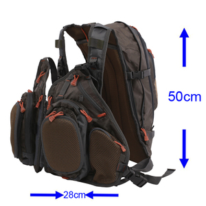 Mochila con múltiples bolsillos para pesca, chaleco de pesca con mosca, 10f-01f02 (B07) - Product Image 3