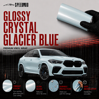Film de protection de peinture SPEEDMOD Glacier Blue Crystal TPU PPF 7,5 mil auto-réparant brillant à changement de couleur pour voiture 1,52 m Vente en gros