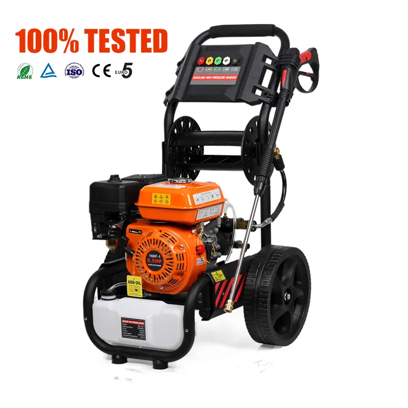 Distributore bisonte 9Lpm 7Hp 180 Bar 2600 Psi idropulitrice ad alta potenza con avviamento manuale