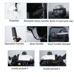 15hp 2-тактная рыбацкая лодка лодочный мотор морской двигатель длинный вал - Product Image 6