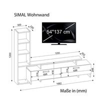 2024 grosir desain baru 80 inci dudukan tv dinding kayu kabinet terpasang hitam putih penyangga tv mdf