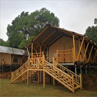 Nouveau design prix usine maison écologique étanche camping en plein air safari yourte coton toile glamping hôtel tente
