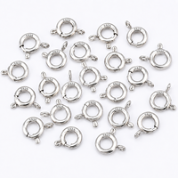 Fermoir à ressort en argent sterling 925, poli miroir, durable, connecteur de bijoux pour colliers, bracelets, artisanat DIY, fermeture facile et sécurisée