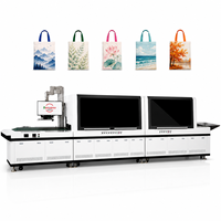Imprimante numérique monocouche pour sacs shopping non tissés, équipement certifié CE ISO pour l'industrie de l'emballage de détail, impression couleur CMYK sur tissu