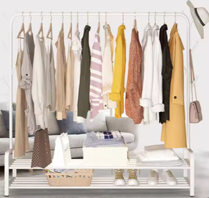 Perchero de metal resistente con 12 ganchos para uso comercial en hoteles y restaurantes Perchero duradero - Product Image 2