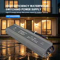 Alimentation LED AC-DC étanche pour extérieur, protection IP67, haute efficacité, boîtier en aluminium, 60W 100W 200W 300W 400W
