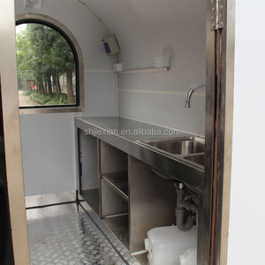 รถขายอาหารเคลื่อนที่/รถบุฟเฟ่ต์/รถพ่วงครัว JX-FR220B แบบกำหนดเอง ทำจากอะลูมิเนียมและสแตนเลส สำหรับขายวาฟเฟิล/ขนม/ไอศกรีม - Product Image 5