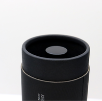 Boîte circulaire vide noir mat sur Logo 50ml/80ml/100ml/120ml /150ml flacon diffuseur de roseaux en verre