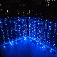 Fournitures de décoration de chambre à coucher de noël, guirlande lumineuse de rideau à led télécommandée pour mariage jardin maison fête