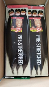 BELEZA 3X Vert EZ Usine En Gros Bas Prix Préétiré <span class=keywords><strong>Afro</strong></span> Extension De Cheveux Basse Température Doux Synthétique Crochet Cheveux En Vrac - Product Image 6