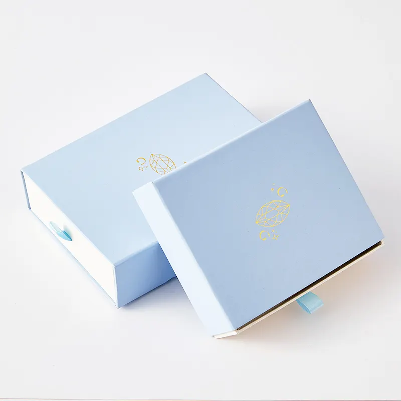 Personal Design Unique Paper Small Jewelry Box Packaging Pull Out Boxes Drawer Bracelet Box
