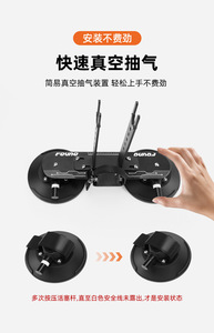 后备箱安装式吸盘自行车架 HOMFUL 自行车车顶架 轿车户外旅行自行车架 汽车挂钩式自行车架 自行车运输架 - Product Image 2