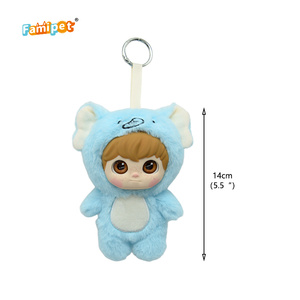 Famipet Fabricante Mayorista Nuevo Lindo Llavero de Peluche con Diseño de Cara de Vinilo, Colgante para Mochila, Juguete - Product Image 2