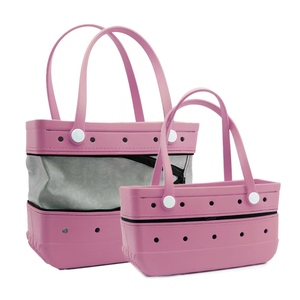 Wholesale medium-sized waterproof and durable large-capacity foldable eva beach bag eva <b>tote</b> bag with zipper. - Product Image 6