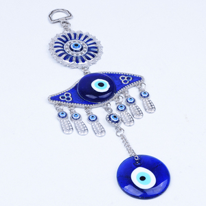 ODM/OEM Shopify <span class=keywords><strong>Amazon</strong></span> Hot Selling Turkish Big Blue Evil Eyes Alloy Pendant for Wall and Car Hanging - Product Image 2
