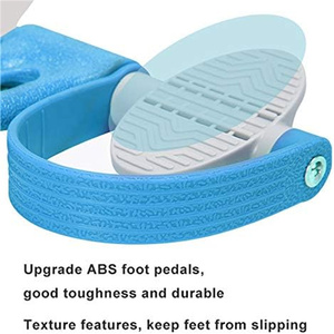 Bandes de résistance à pédale <span class=keywords><strong>avec</strong></span> poignées, bandes d'exercice fitness pour l'entraînement des bras, des abdominaux et des jambes, bandes d'étirement multifonctionnelles, corde de tension - Product Image 3