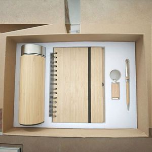 Premium Bamboo <b>Notebook</b> Gift Box <b>Set</b> Customizable Logo for Holiday Welcome Gifts - Product Image 5