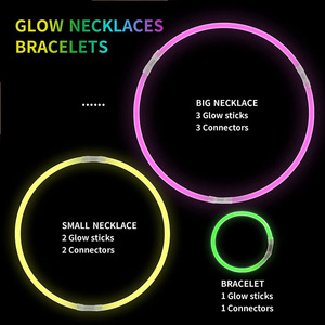Giảm Giá Tốt Nhất Đồ Chơi Dạ Quang Thương Mại Ưa Thích Giáng Sinh Halloween Que Phát Sáng Trong Bóng Tối Phát Sáng Vòng Cổ Phát Sáng Ban Đêm - Product Image 3