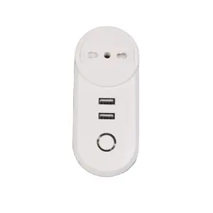 IT Tuya Energy Monitor Mini Wireless Wifi Power Smart Plug Socket With Alexa Voice Control