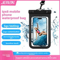 Étui de téléphone transparent étanche en PVC pour la photographie sous-marine et la natation/plongée, les sports de glace et de neige