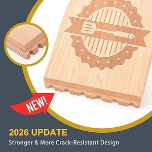 Raspador de Bambú Compatible con Parrillas <span class=keywords><strong>Traeger</strong></span>, Herramienta de Limpieza para Planchas y Superficies de Parrillas, Accesorio para Barbacoa - Product Image 2