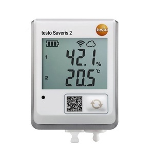 เครื่องบันทึกอุณหภูมิและความชื้นอุตสาหกรรม Testo Saveris2-H1 ความแม่นยำสูง OEM ABS NTC รับประกัน 1 ปี ระยะบันทึก 16.7 เมตร สีเทอร์มอล - Product Image 5