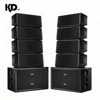 Système de sonorisation Line Array actif avec deux haut-parleurs néodyme de 12 pouces 4000W/2500W 4 ohms et un caisson de basses actif de 18 pouces