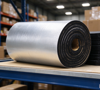 Rouleau de mousse en aluminium auto-adhésif, isolation thermique et acoustique pour toiture, murs et conduits de bâtiments