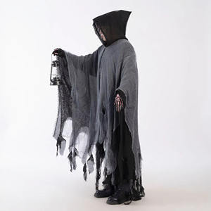 ชุดคลุมซอมบี้ผ้าโพลีเอสเตอร์สำหรับผู้ใหญ่ทุกเพศ สำหรับงานปาร์ตี้ฮาโลวีน 2025 เหมาะสำหรับคอสเพลย์ตัวละครอนิเมะธีมความตาย - Product Image 5