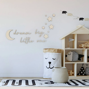 Decoración de pared de habitación para niños, palabras de madera cortadas con láser para colgar en la pared de guardería para guardería infantil - Product Image 4