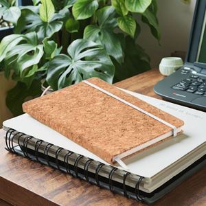 Promotional Eco-Friendly Recycled Cork Cover Notebook Personalized Logo Office Gift Set Patterned Pencils Paper - Product Image 4